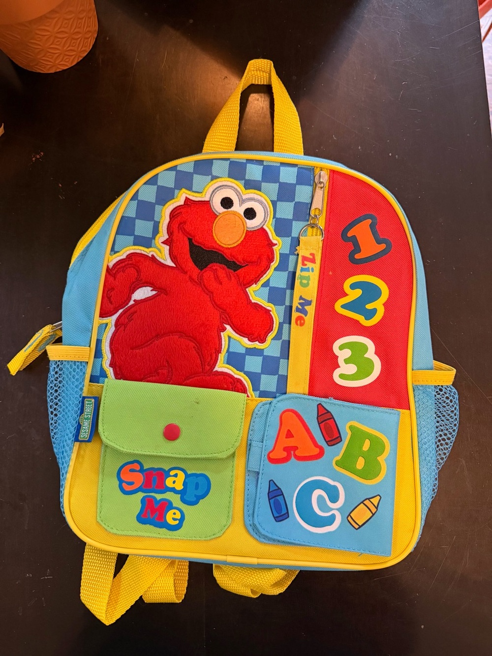 Sesame Street Elmo Learning Backpack - Red, Yellow, Blue, Green